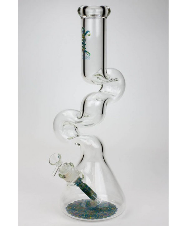 Soul Glass 16.5" 7mm Kink Zong glass water bong