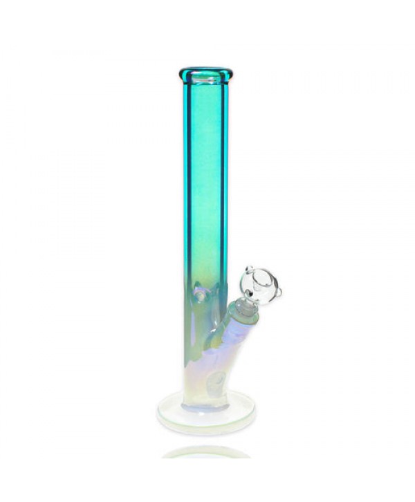 Plain Jane Glass - 16" Aqua Diffused Straight Bong