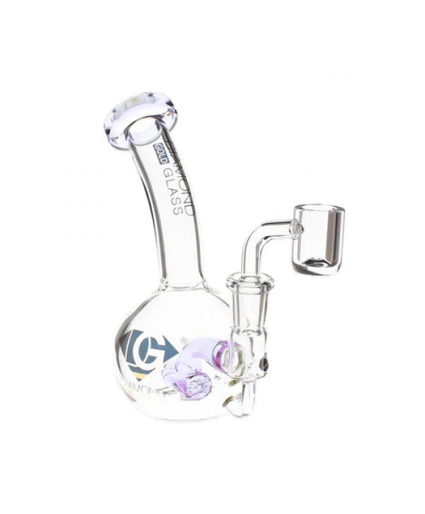 Diamond Glass 6" Bubble Rig