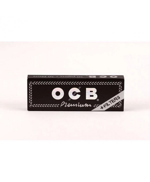 OCB Premium Black 1 1/4 Rolling Papers + Filters