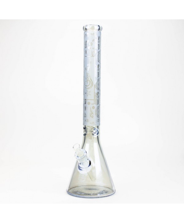 Genie 19" 7mm Electroplated Glass Beaker Bong