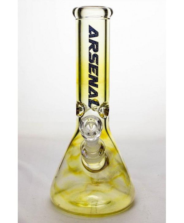 Arsenal 12" 7mm Classic Beaker Fumed Glass Bong