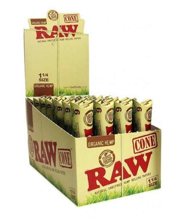 RAW Organic Hemp Cones 1 1/4 6pcs