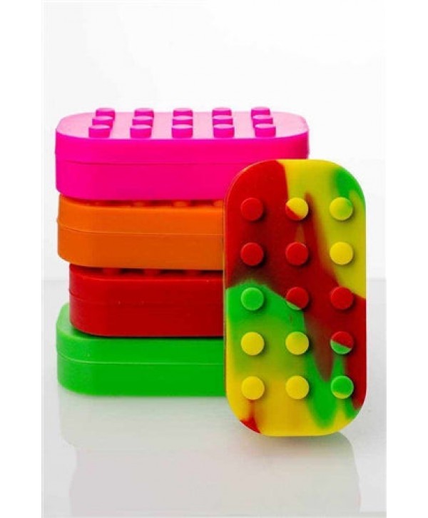 Multi compartment Silicone Concentrate Container - Brick